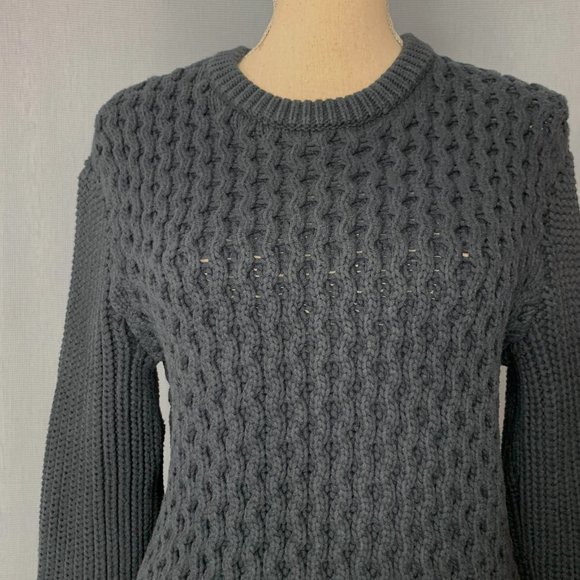 Women's SMALL Pullover  / Black CLUB MONACO Sweater / Vintage Club Monaco - Picture 3 of 7
